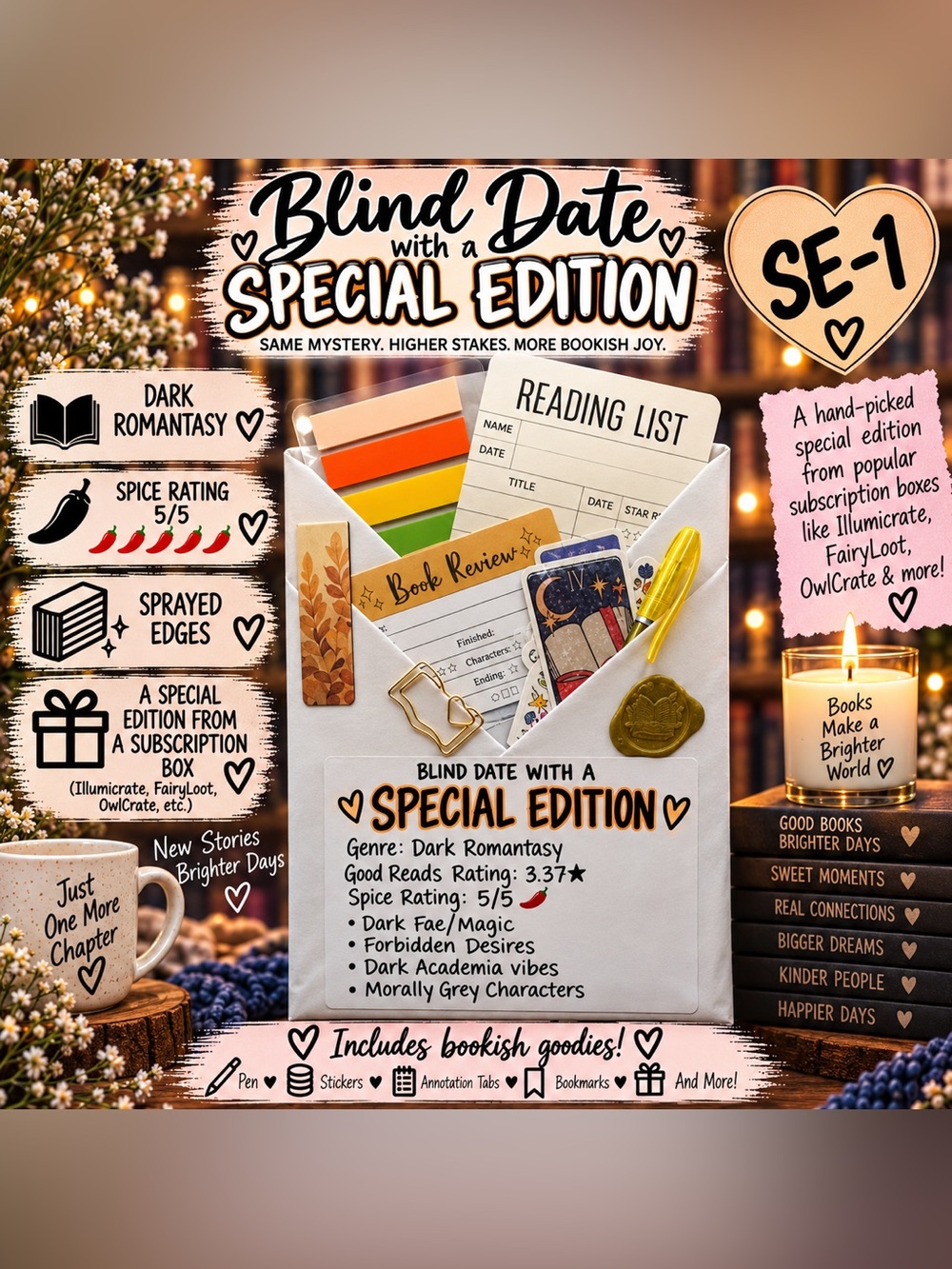 Blind Date With a SPECIAL EDITION Book #1 - Dark Romantasy Book & Accessories